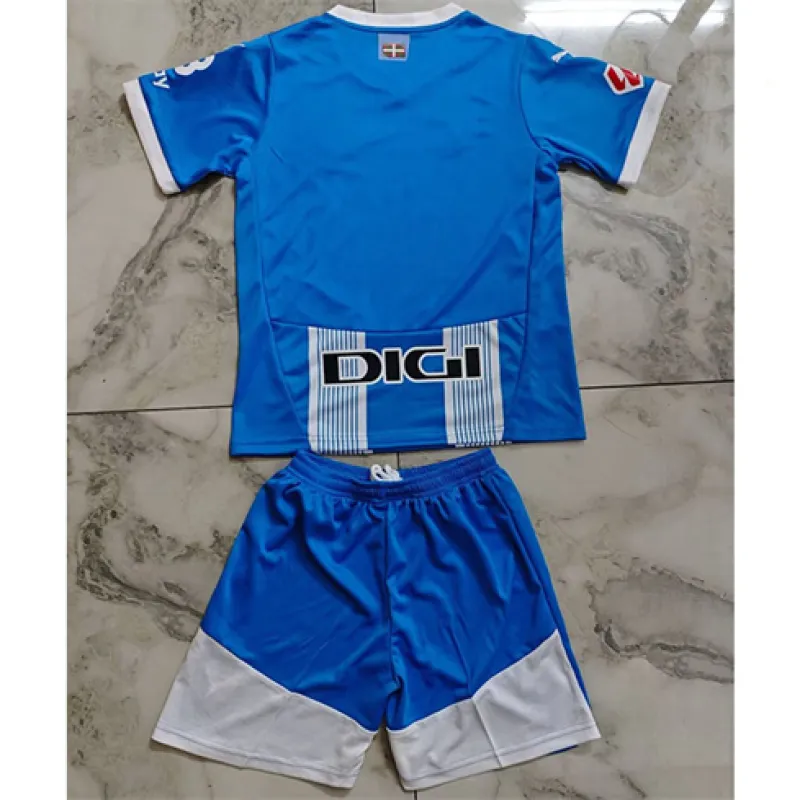 Camiseta y pantalones cortos de niño del Deportivo Alavés 2024/25, local - Azul