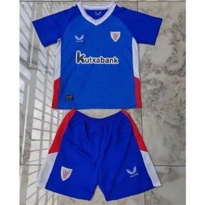 Athletic Bilbao Maglia e pantaloncini per bambini 2024/25 Trasferta - Blu
