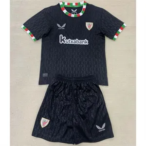Athletic Bilbao Maglia quarta e pantaloncini per bambini 2024/25 - Nero