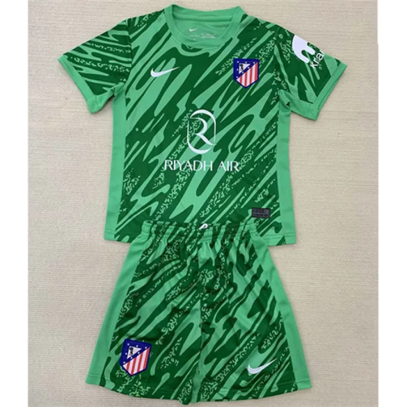 Atlético Madrid Maillot et shorts de gardien de but pour enfants 2024/25 - Vert