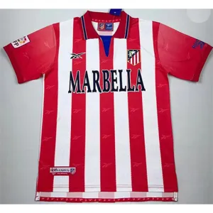 Camiseta retro de Atletico Madrid 1998/99 de local - Rojo/Blanco
