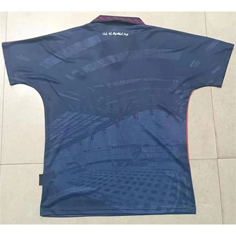 Maglia retrò di Atletico Madrid 1996/97 fuori casa - Blu