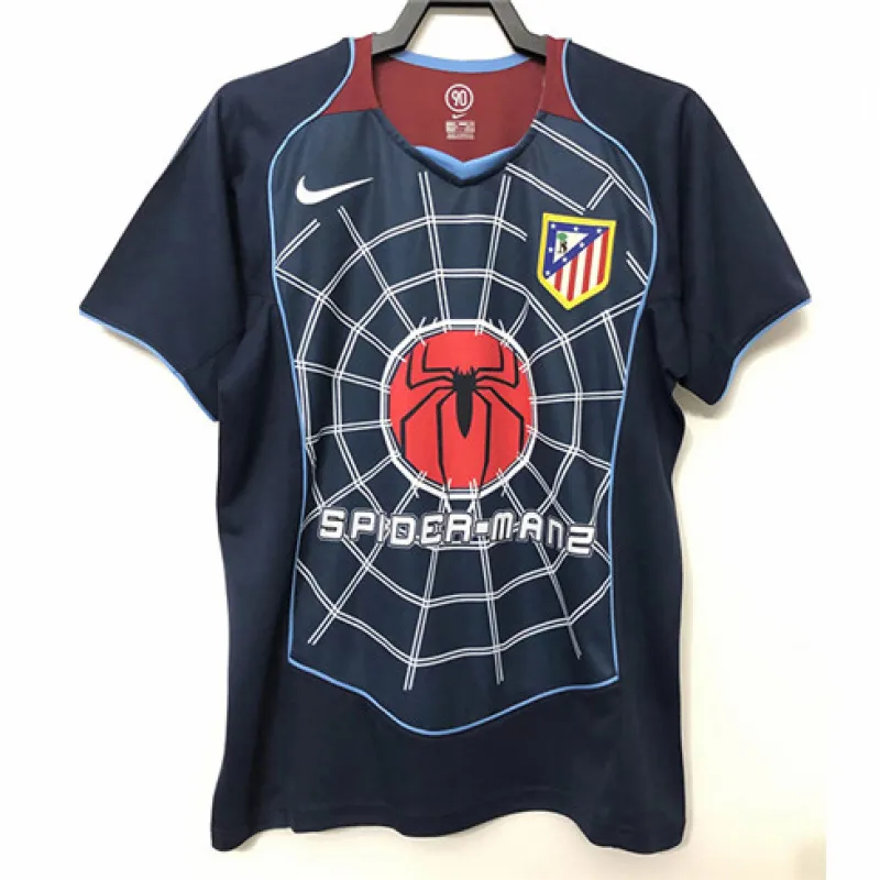 Maglia retrò di Atletico Madrid 2004/05 fuori casa - Blu