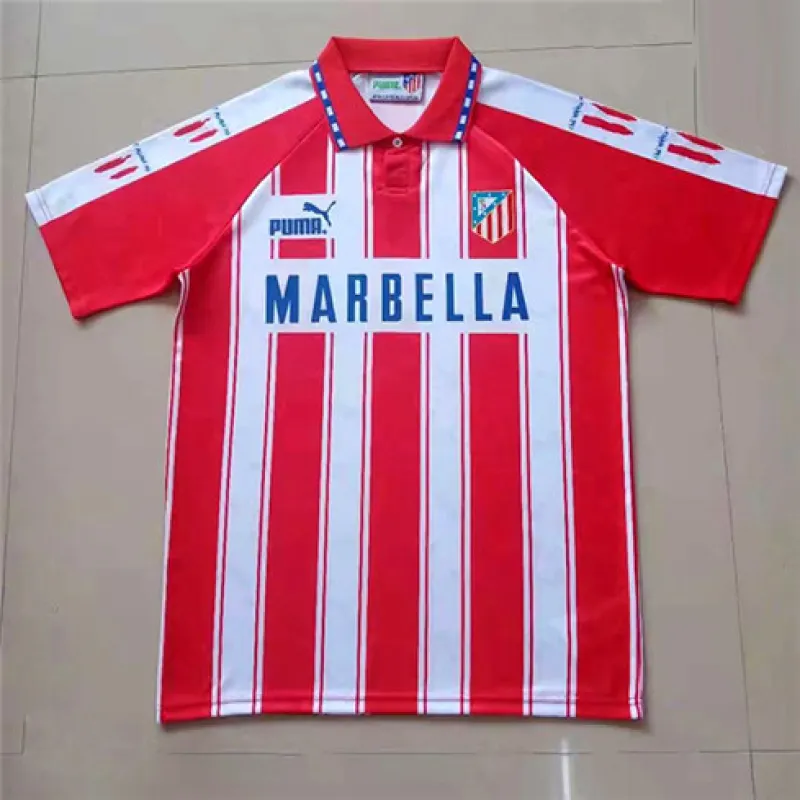 Maglia retrò di Atletico Madrid 1994/95 in casa - Rosso/Bianco