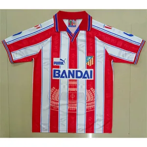 Camiseta retro de Atletico Madrid 1996/97 de local - Rojo/Blanco