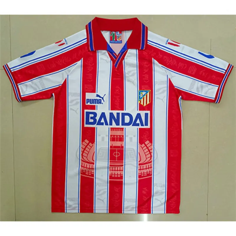 Maglia retrò di Atletico Madrid 1996/97 in casa - Rosso/Bianco