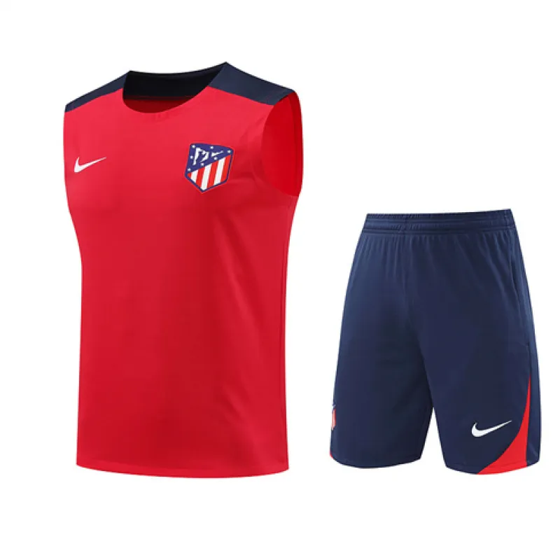 Set di shorts e gilet di Atletico Madrid 2024/25 - Rosso