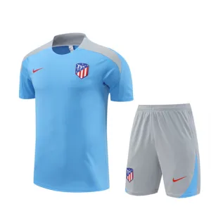 Parte superior de entrenamiento para niños + pantalones cortos de Atletico Madrid 2024/25 - Azul
