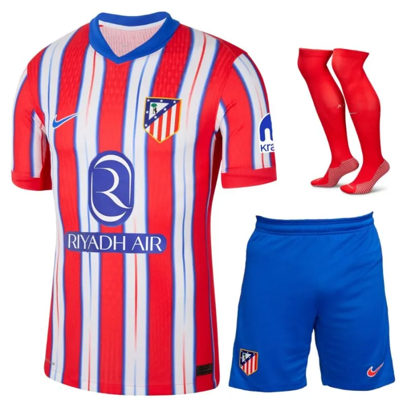 Set di maglia per bambini di Atlético Madrid per le partite in casa 2024/25 - Rosso/Bianco