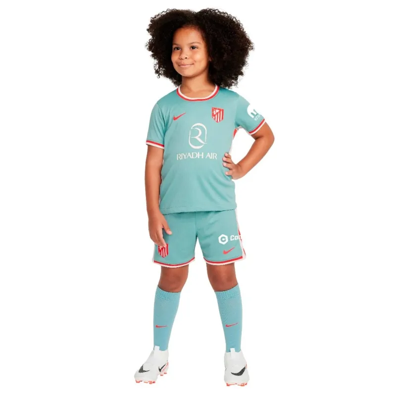 Set di maglia per bambini di Atlético Madrid per le partite trasferta 2024/25 - Ciano
