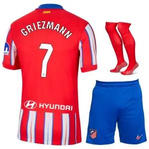 Set di maglia per bambini di Atlético Madrid 2024/25 in casa di GRIEZMANN - Rosso/Bianco