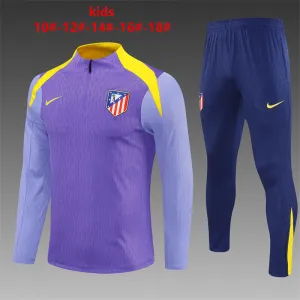 Atletico Madrid 2025/26 Conjunto Deportivo Infantil morado