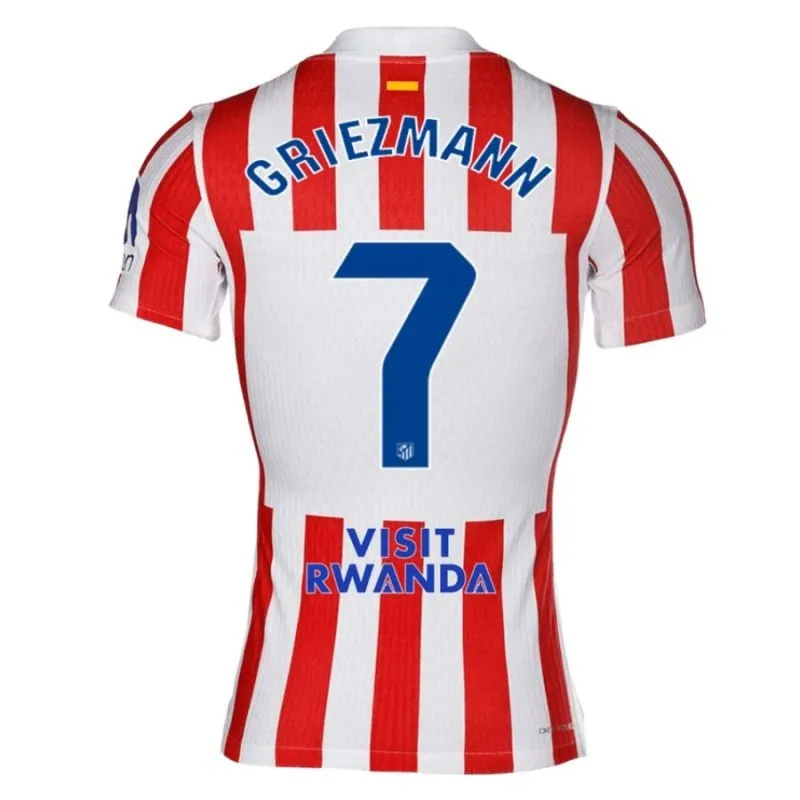 Griezmann Ensemble de maillot domicile enfant de l'Atlético Madrid 2025/26 - Rouge/Blanc