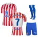 Griezmann Ensemble de maillot domicile enfant de l'Atlético Madrid 2025/26 - Rouge/Blanc