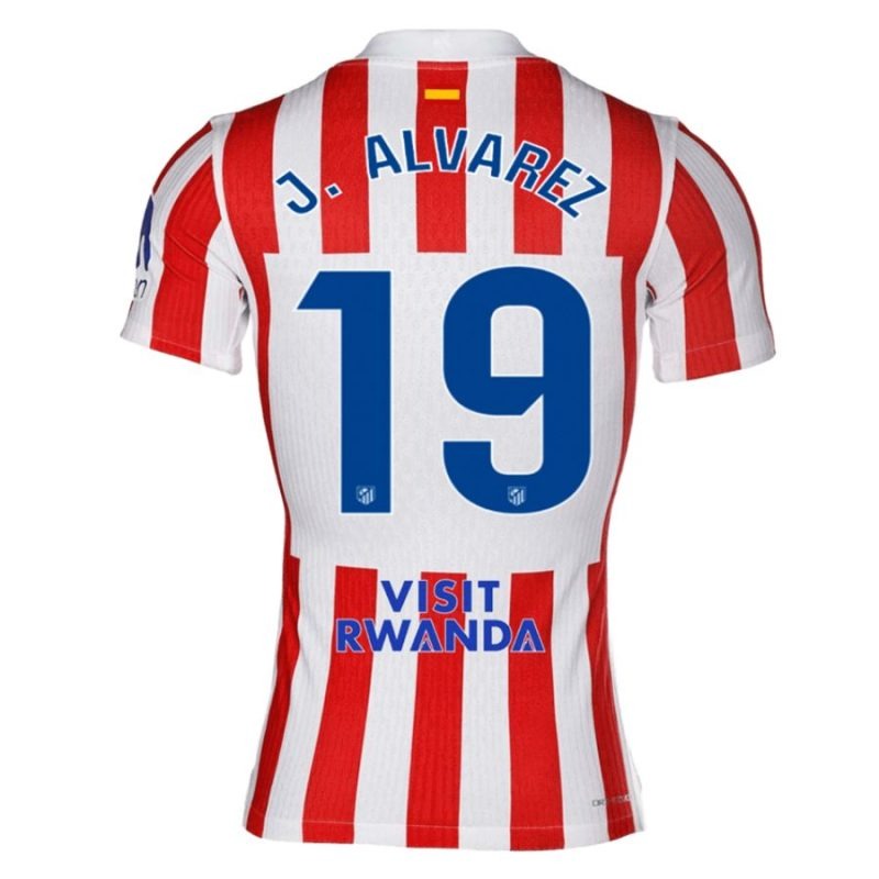 Álvarez Conjunto de camiseta local infantil del Atlético de Madrid 2025/26 - Rojo/Blanco