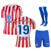 Álvarez Conjunto de camiseta local infantil del Atlético de Madrid 2025/26 - Rojo/Blanco