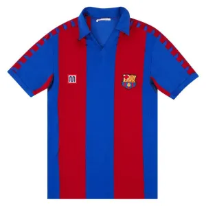 Barcelone 1984 1989 Maillot Domicile Rétro - Rouge/Bleu