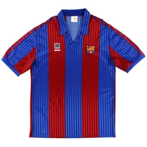 Barcelone 1989 1992 Maillot Domicile Rétro - Rouge/Bleu