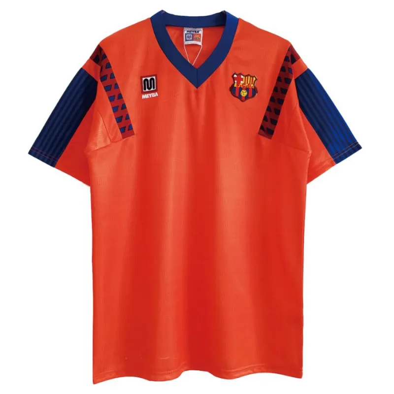 Barcelona 1989 1992 Retro Auswärts-Trikot - Rot