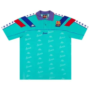 Maillot à l'extérieur rétro du Barcelone 1993 1995 - Bleu