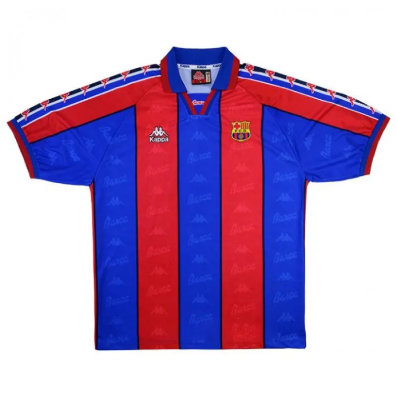 Barcelona 1996/97 Camiseta Local Retro - Rojo/Azul