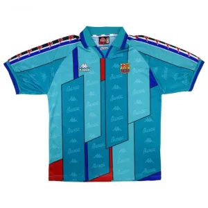 Maillot à l'extérieur rétro du Barcelone 1996/97 - Bleu
