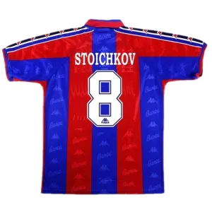 Barcelona STOICHKOV 1996/97 Retro-Heimtrikot - Rot/Blau