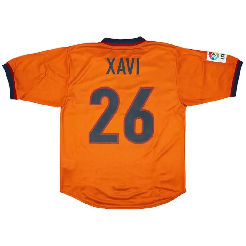 Barcelona XAVI 1998/99 Retro-Drittes Trikot - Orange
