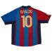 Barcellona RIVALDO 2001/02 Maglia Casa Retro - Rosso/Azzurro