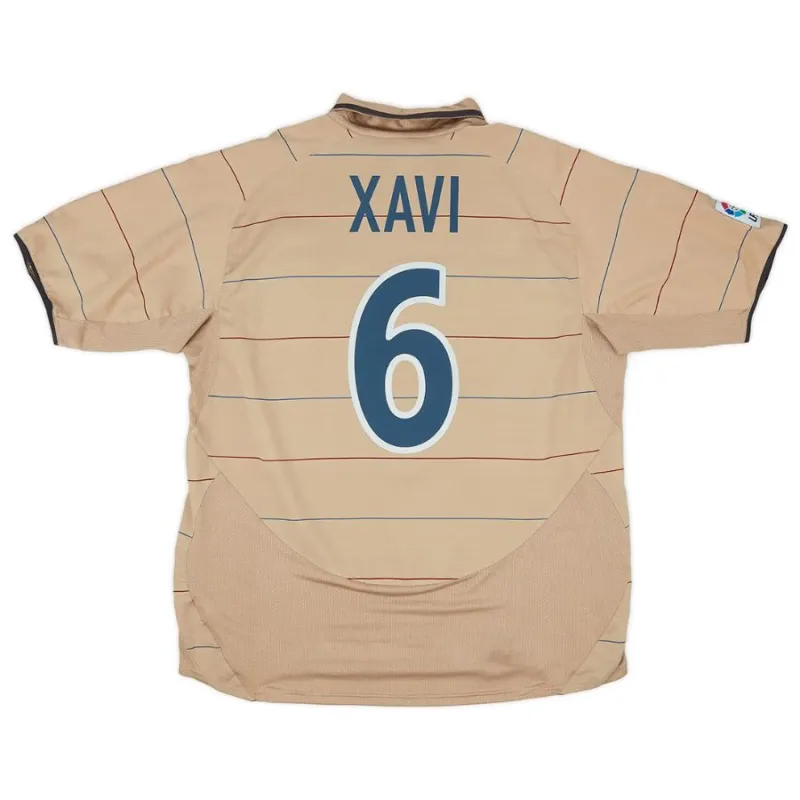 Barcelona XAVI 2003 2005 Retro-Auswärtstrikot - Gelb