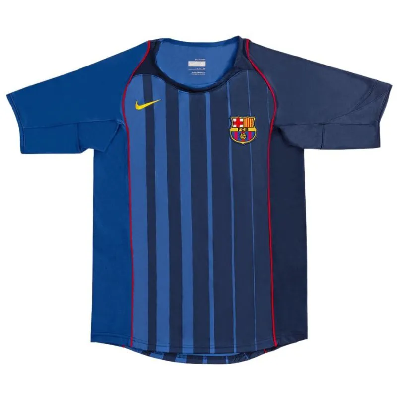Barcellona XAVI 2004/05 Maglia Fuori Casa Retro - Azzurro