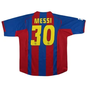 Barcelona MESSI 2004/05 Retro-Heimtrikot - Rot/Blau