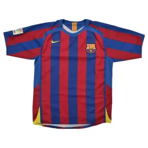 Barcelone 2005/06 Maillot Domicile Rétro - Rouge/Bleu