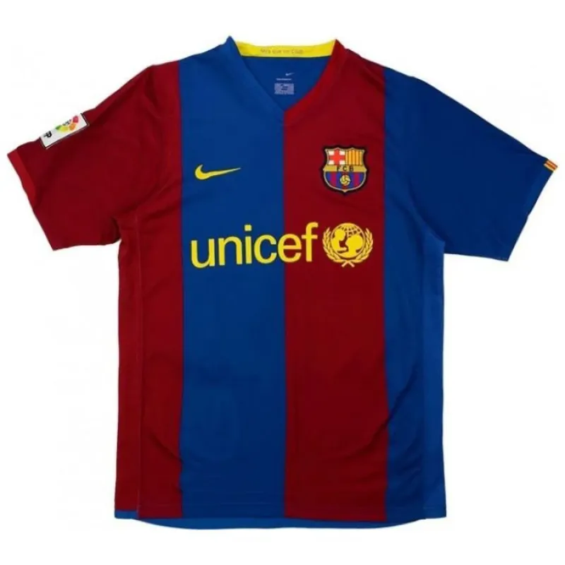 Camiseta Retro de Local XAVI 2006/07 del Barcelona - Rojo/Azul