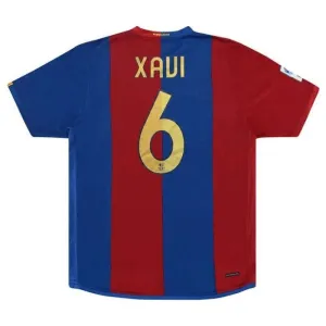 Camiseta Retro de Local XAVI 2006/07 del Barcelona - Rojo/Azul