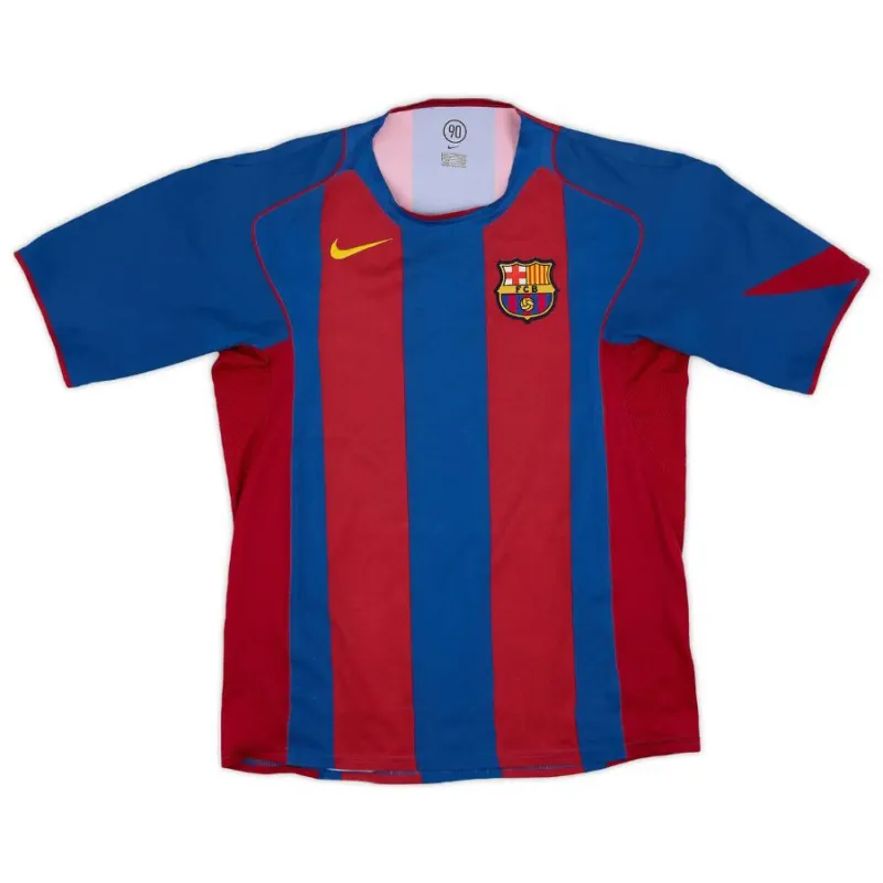 Camiseta Retro de Local ETO'O 2006/07 del Barcelona - Rojo/Azul
