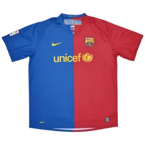 Barcelone 2008/09 Maillot Domicile Rétro - Rouge/Bleu