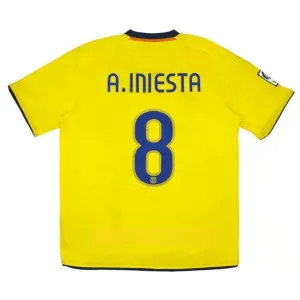Barcelona A.INIESTA 2008/09 Retro Auswärtstrikot - Gelb