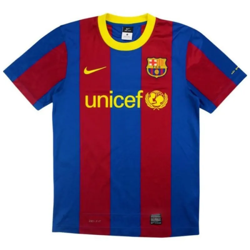 Barcelona 2010/11 Camiseta Local Retro - Rojo/Azul