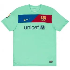 ​​Camiseta de visitante retro del Barcelona 2010/11 - Verde​​