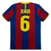 Maillot Domicile Rétro XAVI 2010/11 de Barcelone - Rouge/Bleu