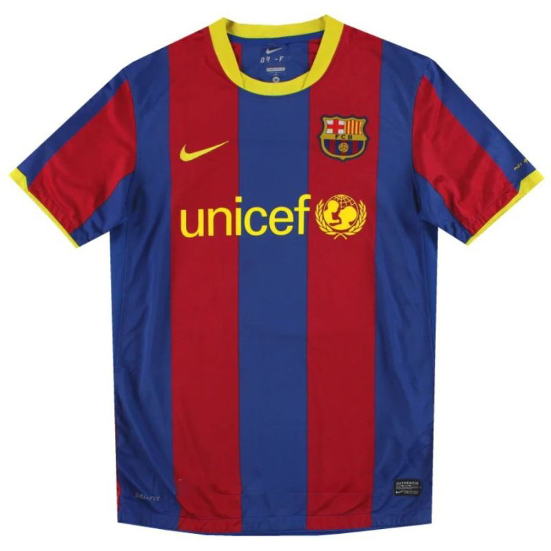 Maglia Casa Retrò DAVID VILLA 2010/11 del Barcellona - Rosso/Blu