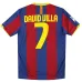 Maglia Casa Retrò DAVID VILLA 2010/11 del Barcellona - Rosso/Blu