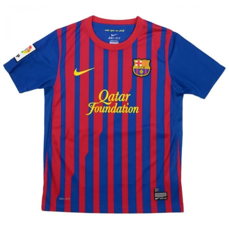 Barcelona 2011/12 Camiseta Local Retro - Rojo/Azul