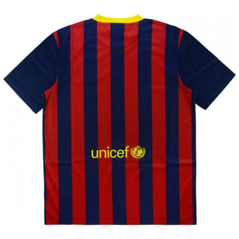 Barcelona 2013/14 Camiseta Local Retro - Rojo/Azul