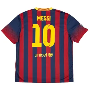 Camiseta Retro de Local MESSI 2013/14 del Barcelona - Rojo/Azul