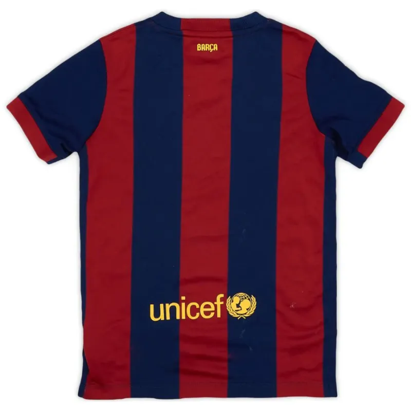Barcelona 2014/15 Camiseta Local Retro - Rojo/Azul