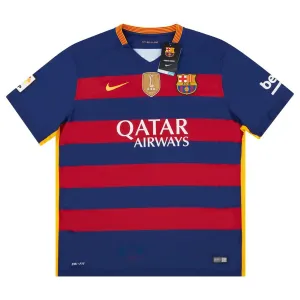 Barcelona 2015/16 Retro-Heimtrikot - Rot/Blau