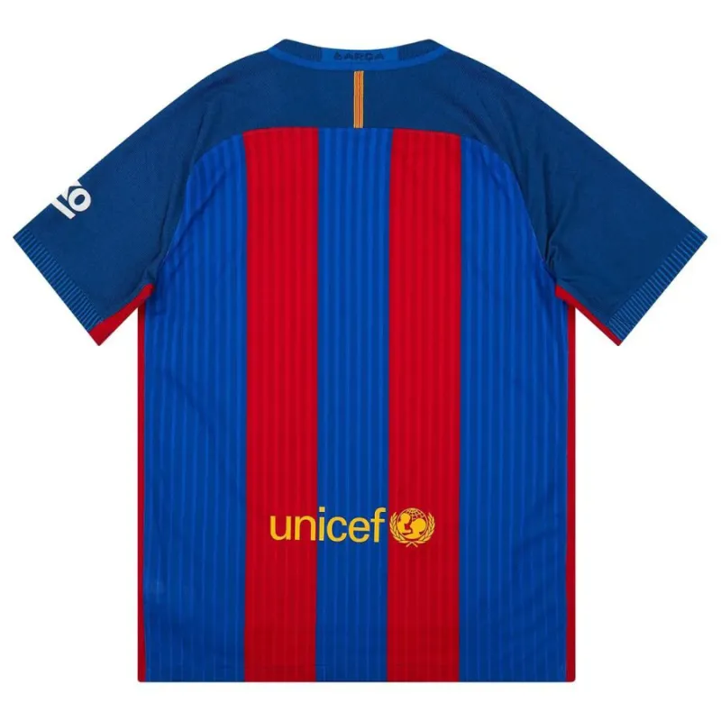 Barcelona 2016/17 Camiseta Local Retro - Rojo/Azul