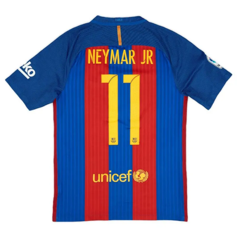 Maglia Casa Retrò NEYMAR 2016/17 del Barcellona - Rosso/Blu